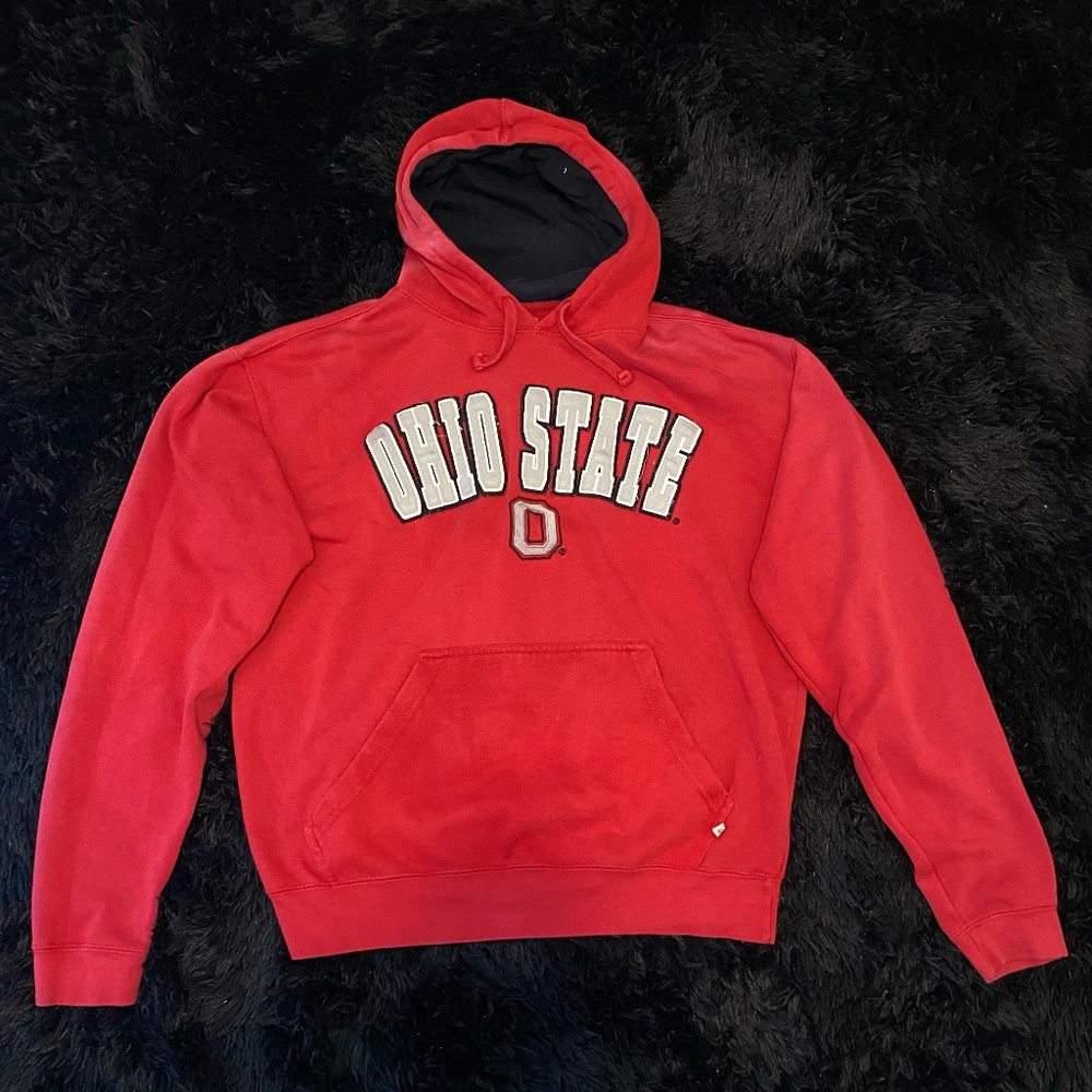 Ohio State Vintage Red Hoodie Size Large